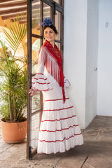 Traje de flamenca canestero.