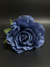 Rosa Flor Flamenca Azul Marino