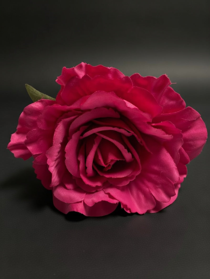 Rosa Flor Flamenca Fucsia Vibrante