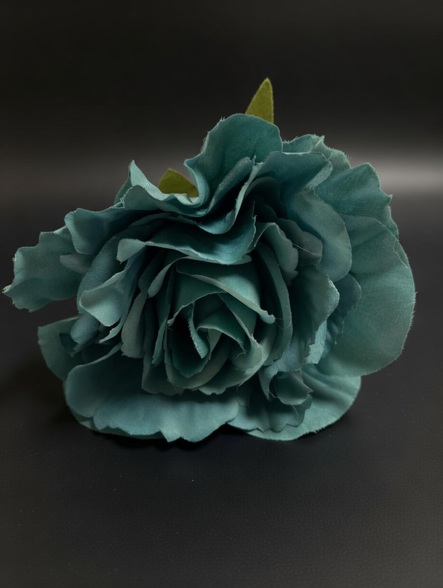 Rosa Flor Flamenca Verde Agua