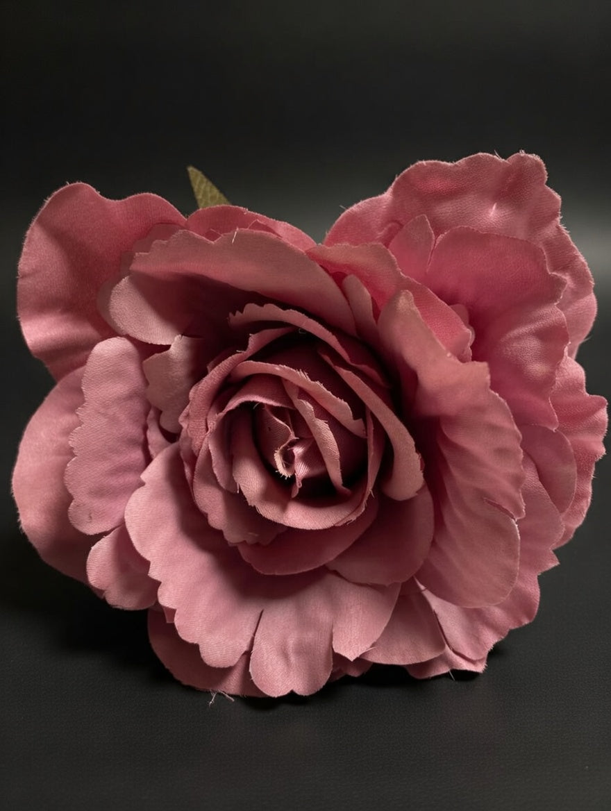 Rosa Flor Flamenca Rosa Empolvado