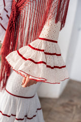 Traje de flamenca canestero.