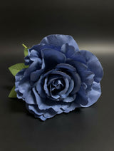 Rosa Flor Flamenca Azul Marino