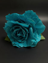 Rosa Flor Flamenca Verde Turquesa